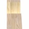 Ekena Millwork Portland Rough Sawn Timber Gable Bracket, Douglas Fir, 48"W x 8"H x 4"D x 4"F, 4/12 Pitch GBW048X08X0404POR00RDF - alternate 2